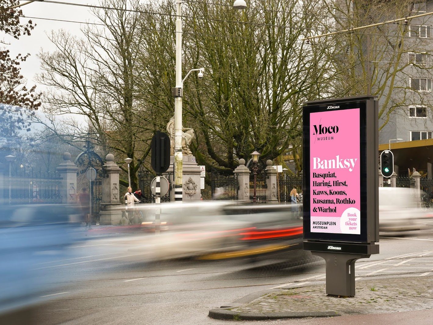 moco museum amsterdam digital out of home screen jcdecaux